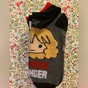 Harry Potter Chibi Harry No-Show Socks 5 Pairs NEW